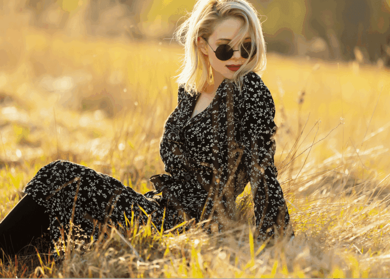 A stunning fashion photograph depicting emotional storytelling and innovative digital techniques.
