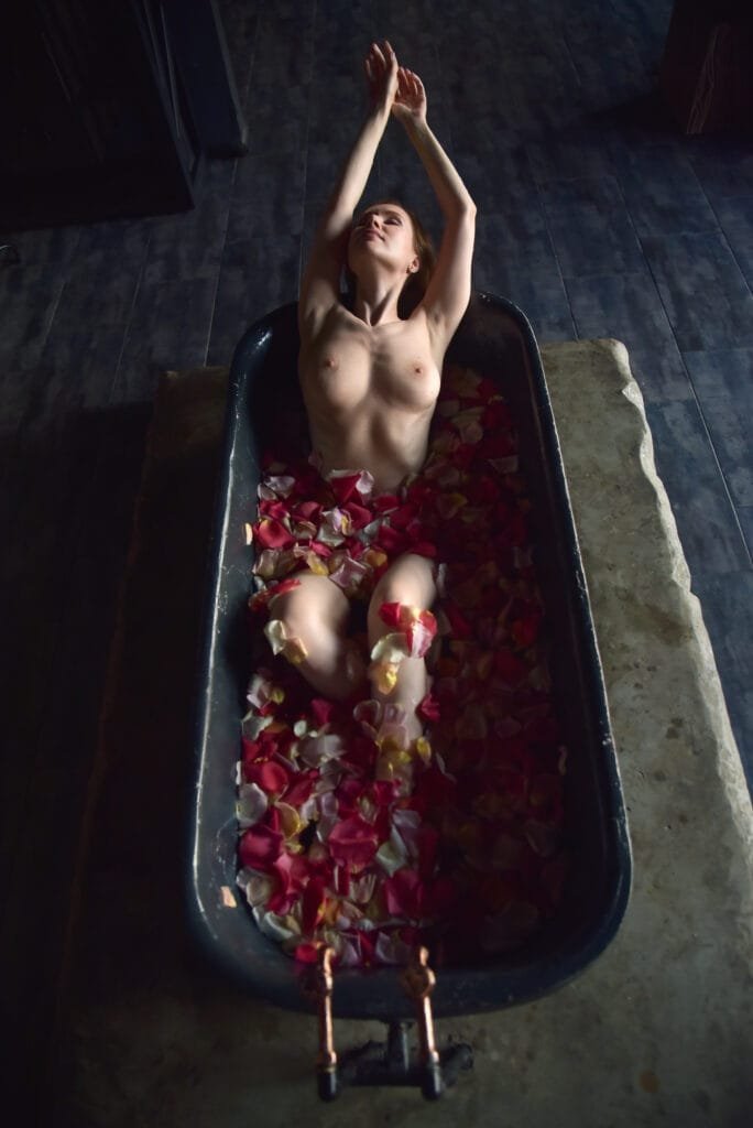 Nude in a Vintage Bathtub